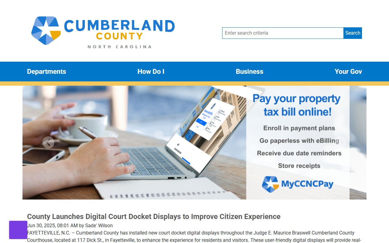 Cumberland County court dockets digital courthouse displays